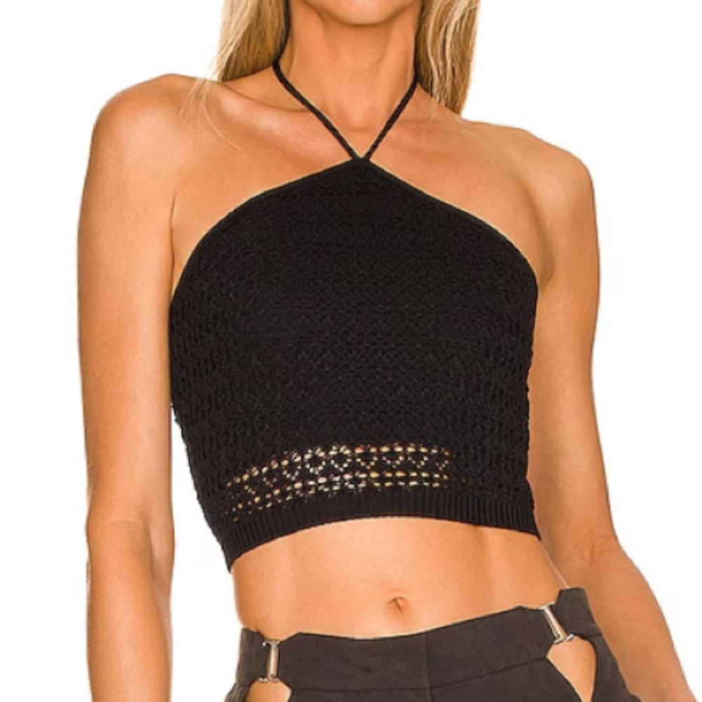 Ronny Kobo Beres Knit Halter Top Size L